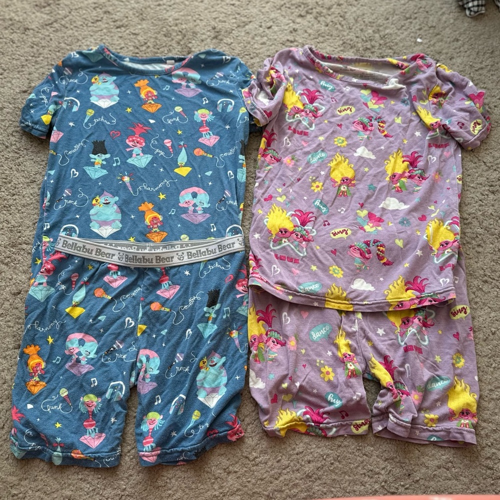 Bellabu bear Trolls 6T pj bundle